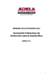 MEMORIA DE ACTIVIDADES ADELA-CV 2012 WEB