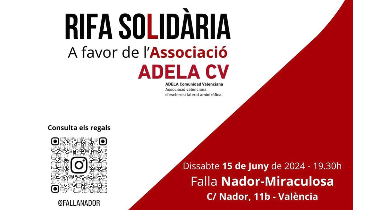 cartel para agenda rifa nador